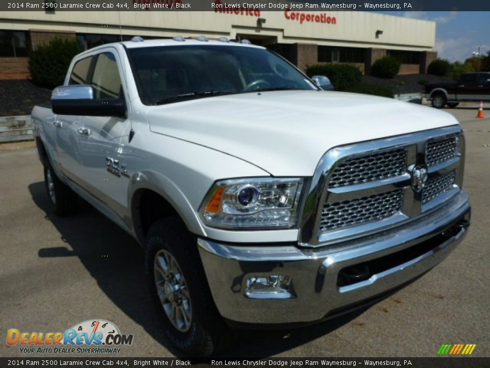 2014 Ram 2500 Laramie Crew Cab 4x4 Bright White / Black Photo #8