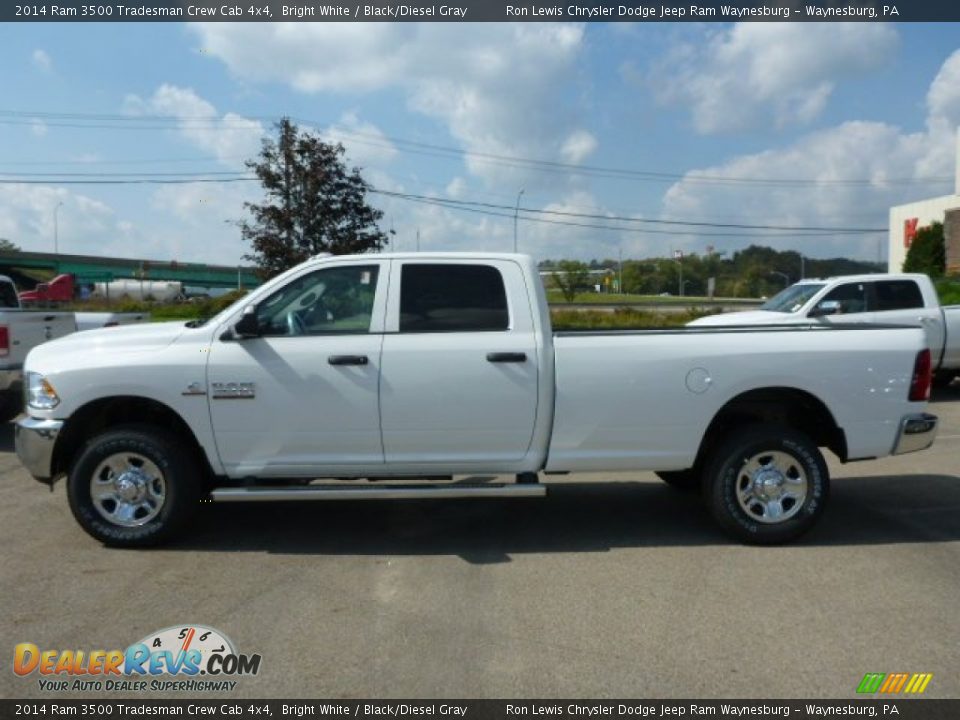 Bright White 2014 Ram 3500 Tradesman Crew Cab 4x4 Photo #2