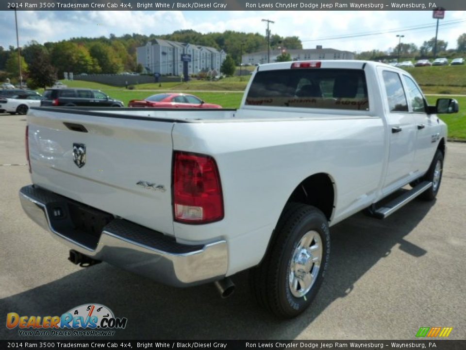 2014 Ram 3500 Tradesman Crew Cab 4x4 Bright White / Black/Diesel Gray Photo #6