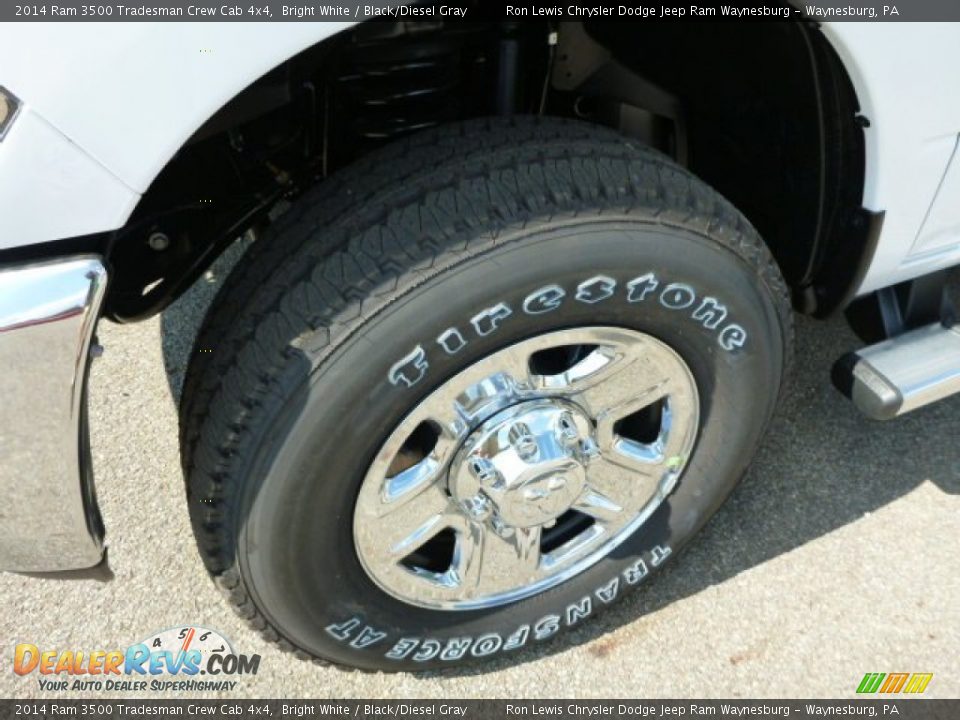 2014 Ram 3500 Tradesman Crew Cab 4x4 Bright White / Black/Diesel Gray Photo #10