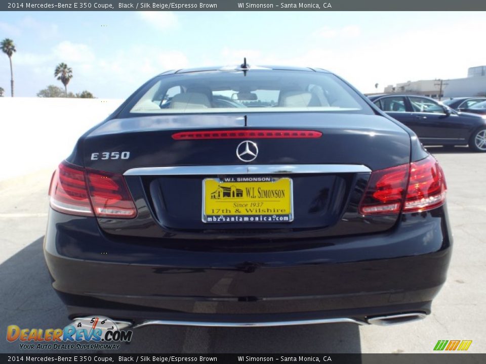 2014 Mercedes-Benz E 350 Coupe Black / Silk Beige/Espresso Brown Photo #5