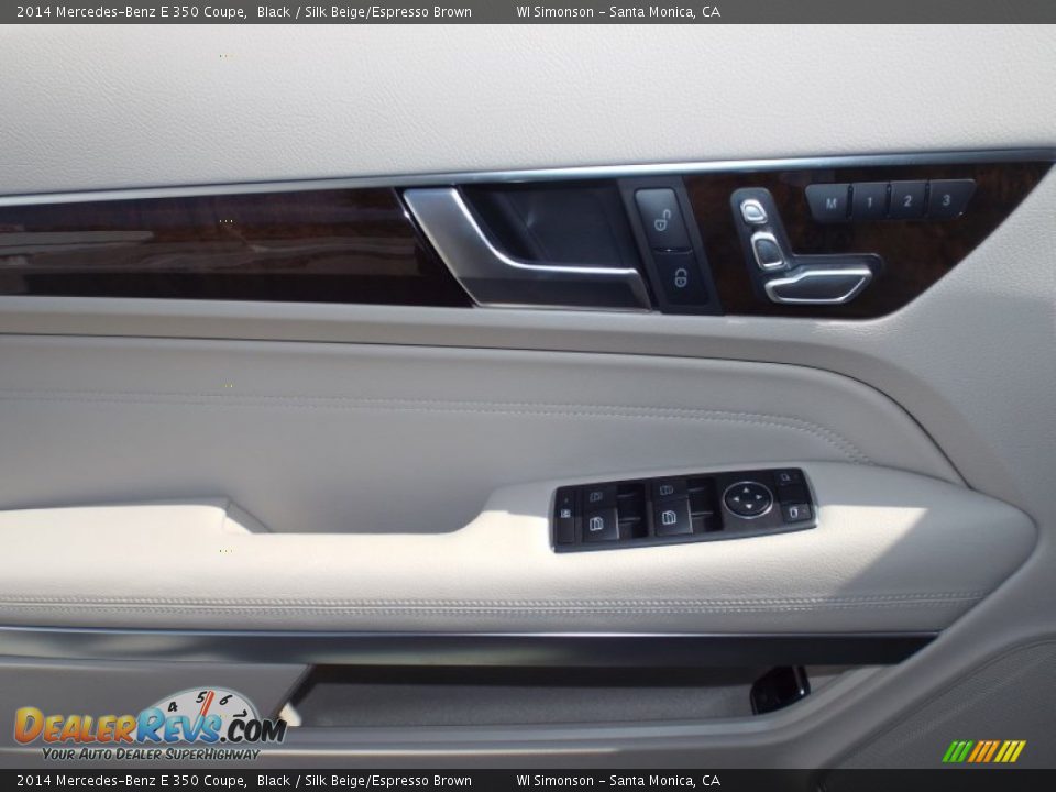 2014 Mercedes-Benz E 350 Coupe Black / Silk Beige/Espresso Brown Photo #6