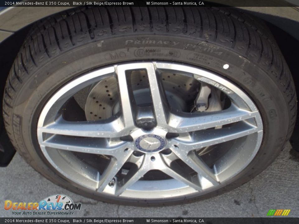 2014 Mercedes-Benz E 350 Coupe Black / Silk Beige/Espresso Brown Photo #10