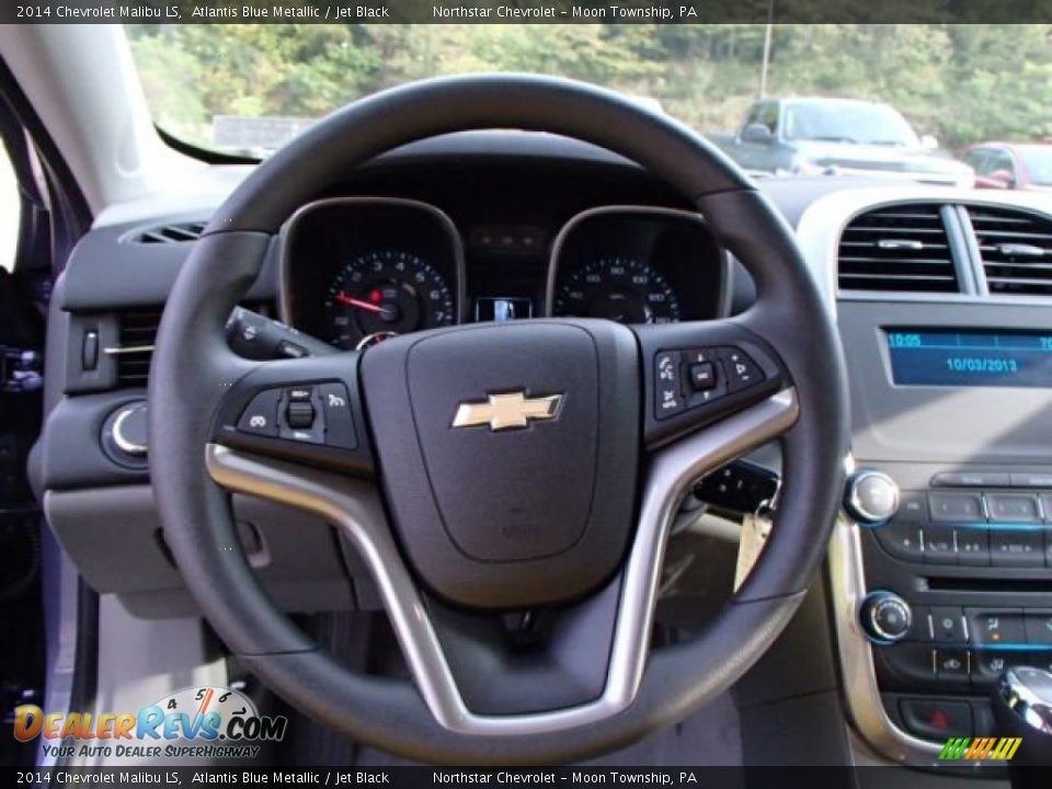2014 Chevrolet Malibu LS Atlantis Blue Metallic / Jet Black Photo #18