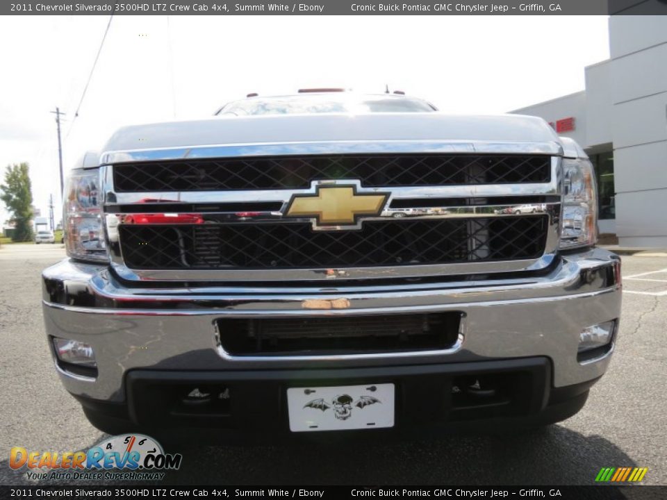 2011 Chevrolet Silverado 3500HD LTZ Crew Cab 4x4 Summit White / Ebony Photo #2