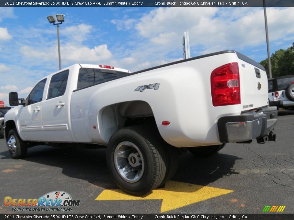 2011 Chevrolet Silverado 3500HD LTZ Crew Cab 4x4 Summit White / Ebony Photo #5