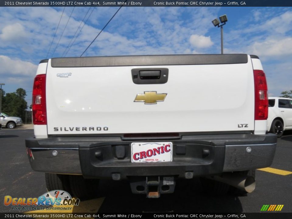 2011 Chevrolet Silverado 3500HD LTZ Crew Cab 4x4 Summit White / Ebony Photo #6
