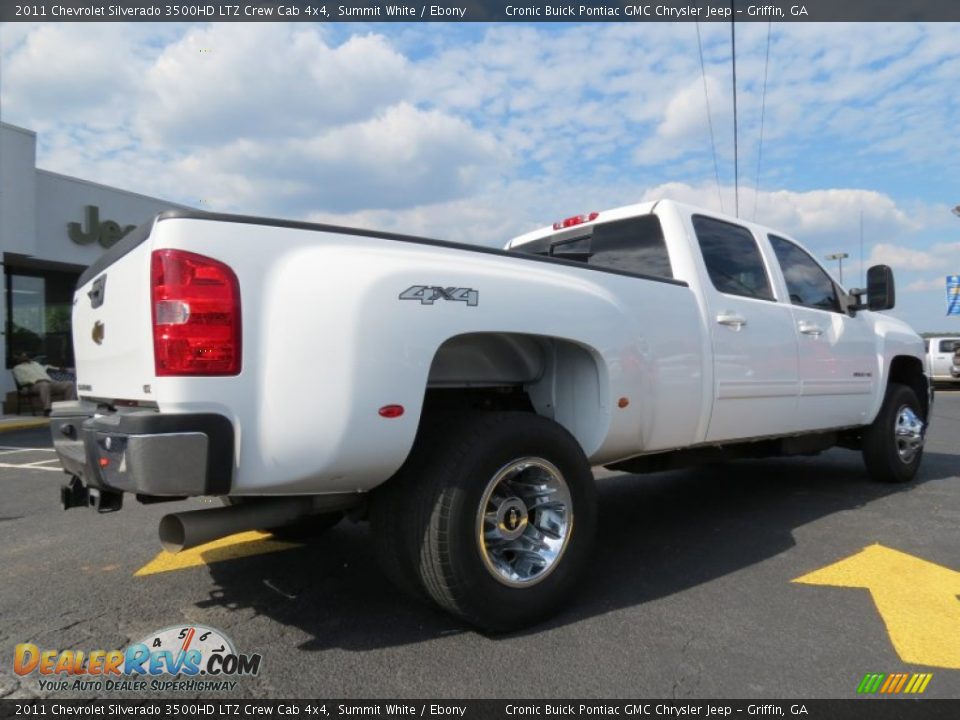 2011 Chevrolet Silverado 3500HD LTZ Crew Cab 4x4 Summit White / Ebony Photo #7