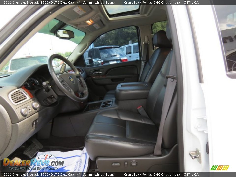 2011 Chevrolet Silverado 3500HD LTZ Crew Cab 4x4 Summit White / Ebony Photo #11