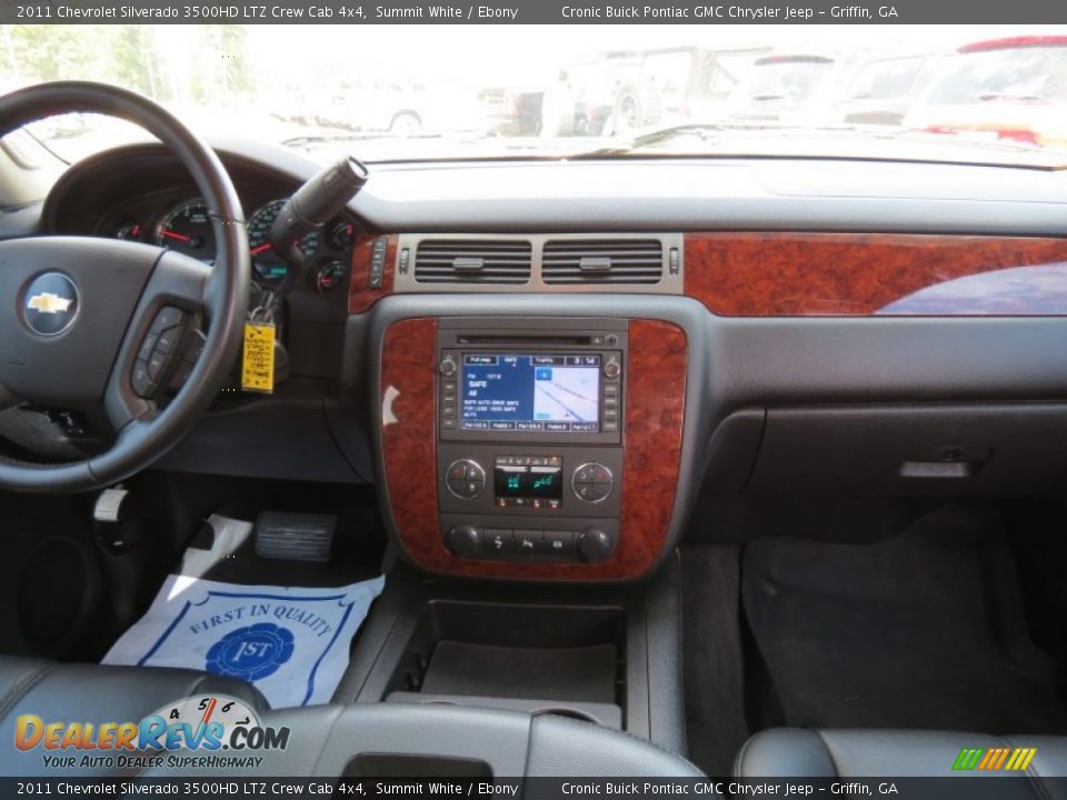 2011 Chevrolet Silverado 3500HD LTZ Crew Cab 4x4 Summit White / Ebony Photo #20