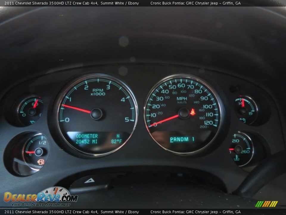 2011 Chevrolet Silverado 3500HD LTZ Crew Cab 4x4 Summit White / Ebony Photo #22