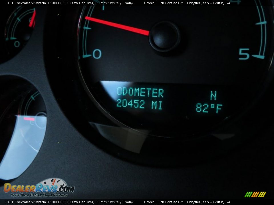 2011 Chevrolet Silverado 3500HD LTZ Crew Cab 4x4 Summit White / Ebony Photo #23