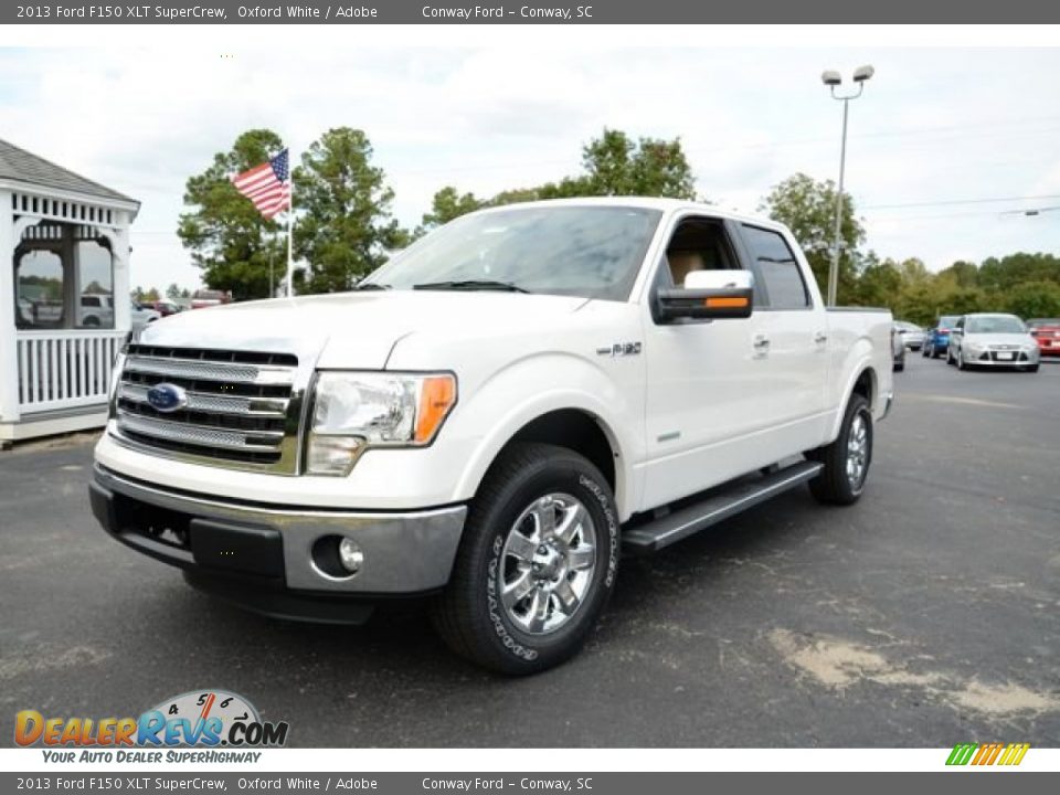 2013 Ford F150 XLT SuperCrew Oxford White / Adobe Photo #1