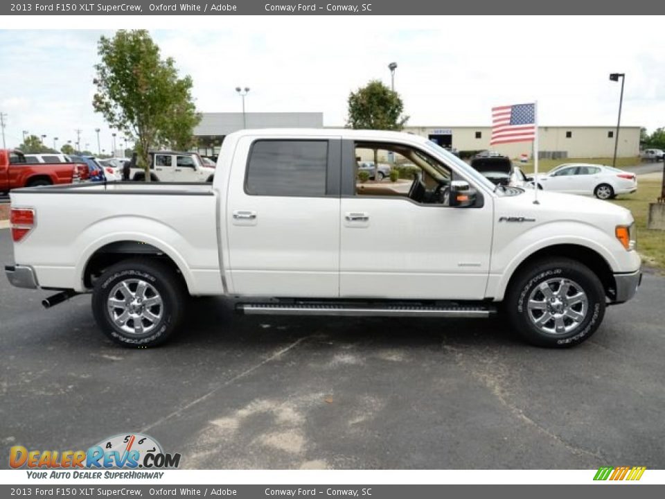 2013 Ford F150 XLT SuperCrew Oxford White / Adobe Photo #4