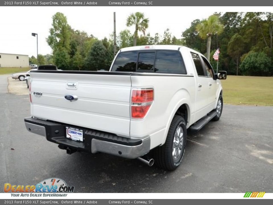 2013 Ford F150 XLT SuperCrew Oxford White / Adobe Photo #5