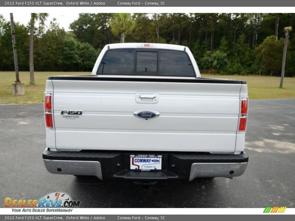 2013 Ford F150 XLT SuperCrew Oxford White / Adobe Photo #6