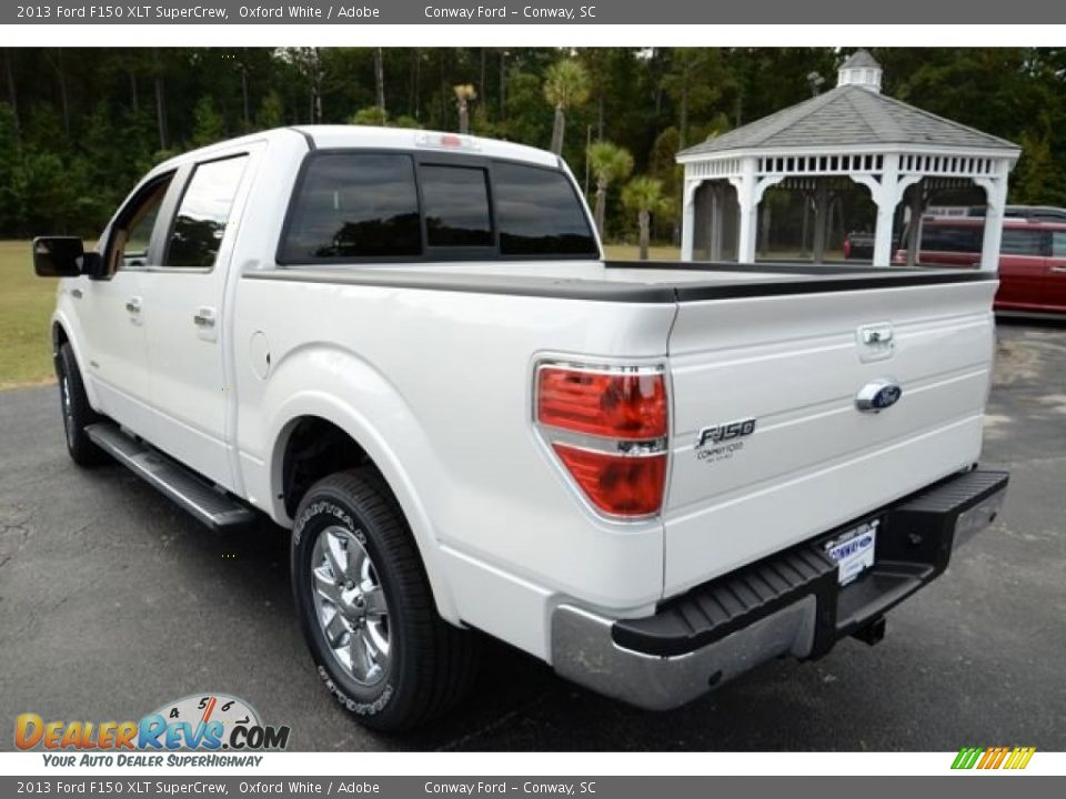 2013 Ford F150 XLT SuperCrew Oxford White / Adobe Photo #7
