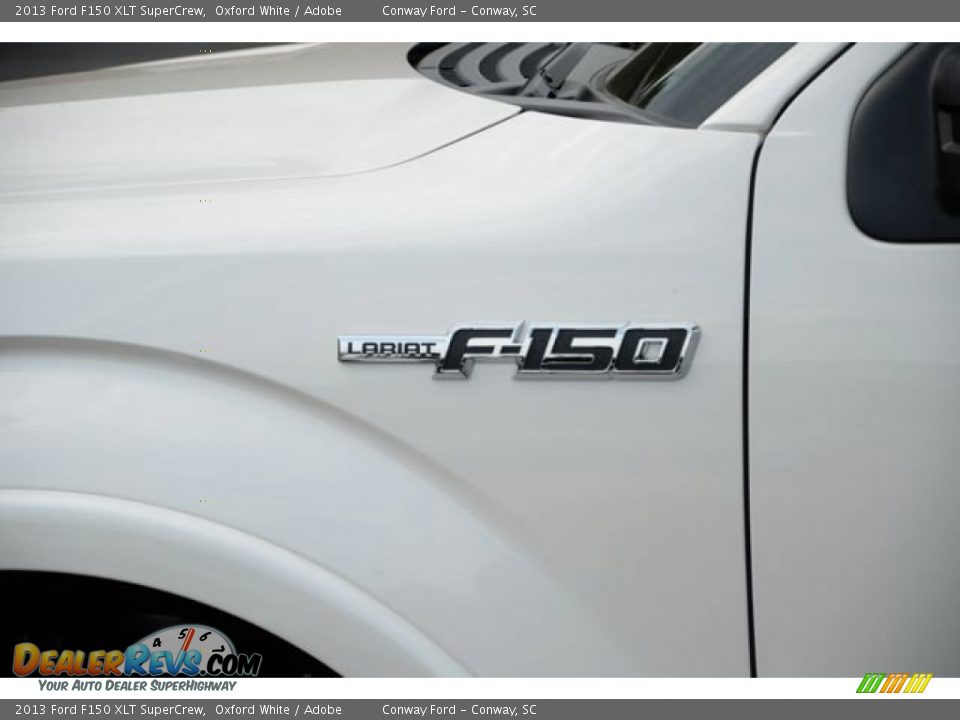 2013 Ford F150 XLT SuperCrew Oxford White / Adobe Photo #9