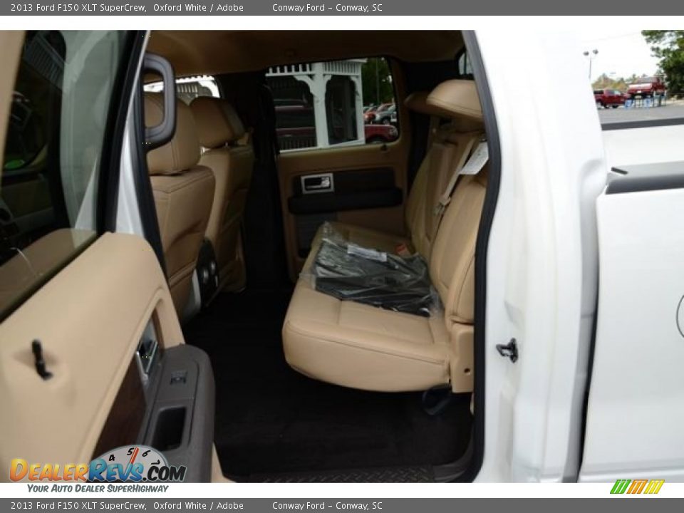 2013 Ford F150 XLT SuperCrew Oxford White / Adobe Photo #13