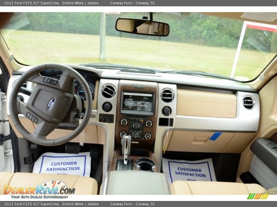 2013 Ford F150 XLT SuperCrew Oxford White / Adobe Photo #15