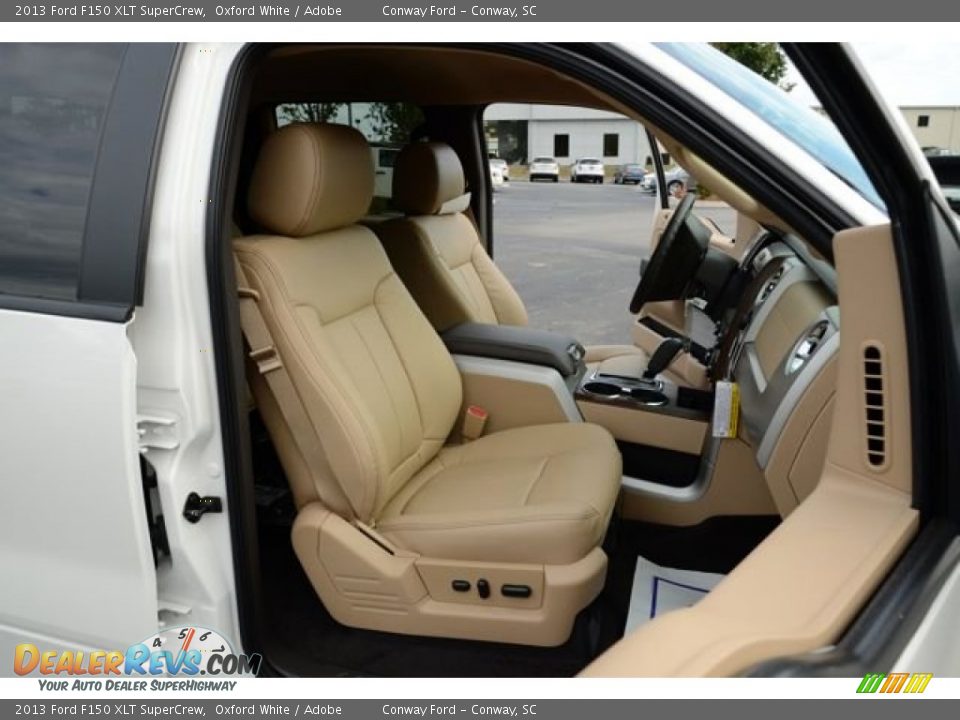 2013 Ford F150 XLT SuperCrew Oxford White / Adobe Photo #17