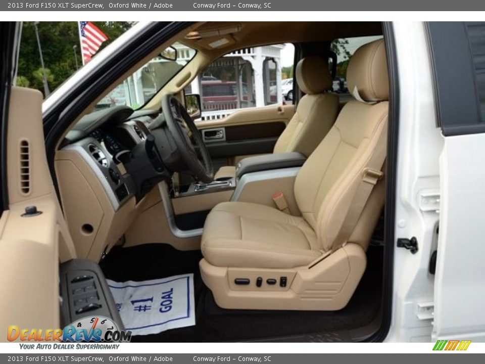 2013 Ford F150 XLT SuperCrew Oxford White / Adobe Photo #19