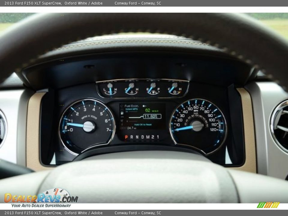 2013 Ford F150 XLT SuperCrew Oxford White / Adobe Photo #22