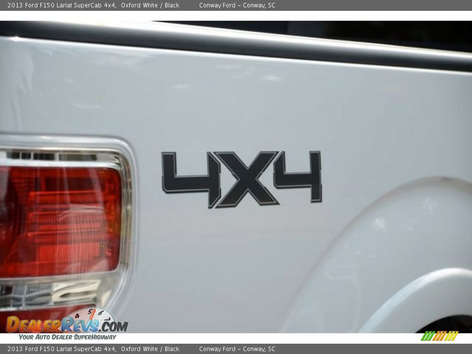 2013 Ford F150 Lariat SuperCab 4x4 Oxford White / Black Photo #6
