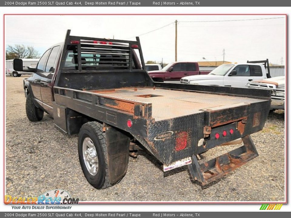 2004 Dodge Ram 2500 SLT Quad Cab 4x4 Deep Molten Red Pearl / Taupe Photo #3