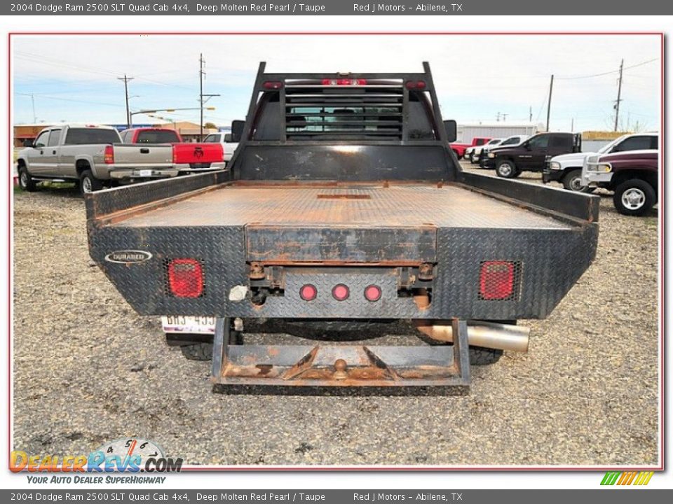 2004 Dodge Ram 2500 SLT Quad Cab 4x4 Deep Molten Red Pearl / Taupe Photo #4