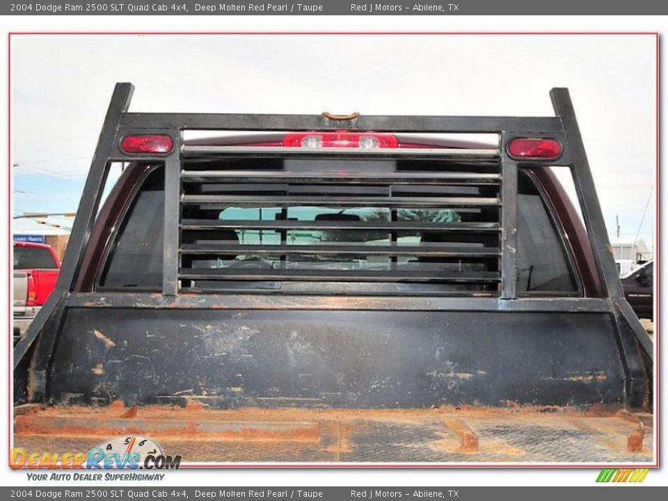 2004 Dodge Ram 2500 SLT Quad Cab 4x4 Deep Molten Red Pearl / Taupe Photo #7