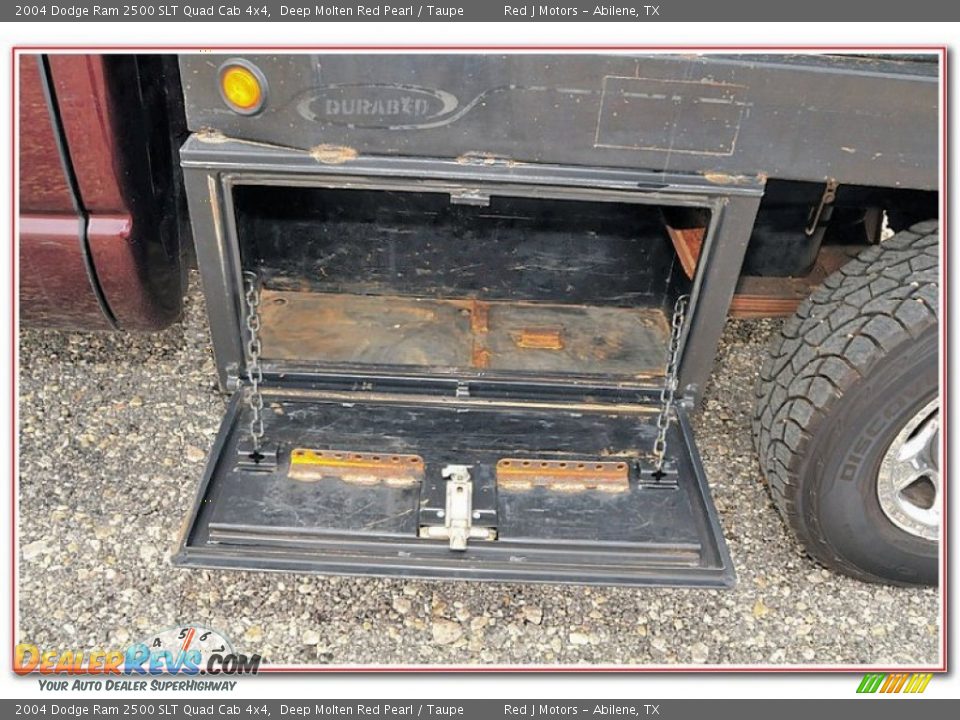 2004 Dodge Ram 2500 SLT Quad Cab 4x4 Deep Molten Red Pearl / Taupe Photo #13