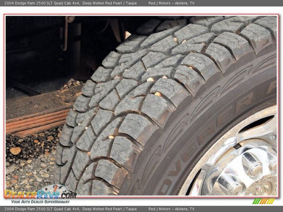 2004 Dodge Ram 2500 SLT Quad Cab 4x4 Deep Molten Red Pearl / Taupe Photo #14