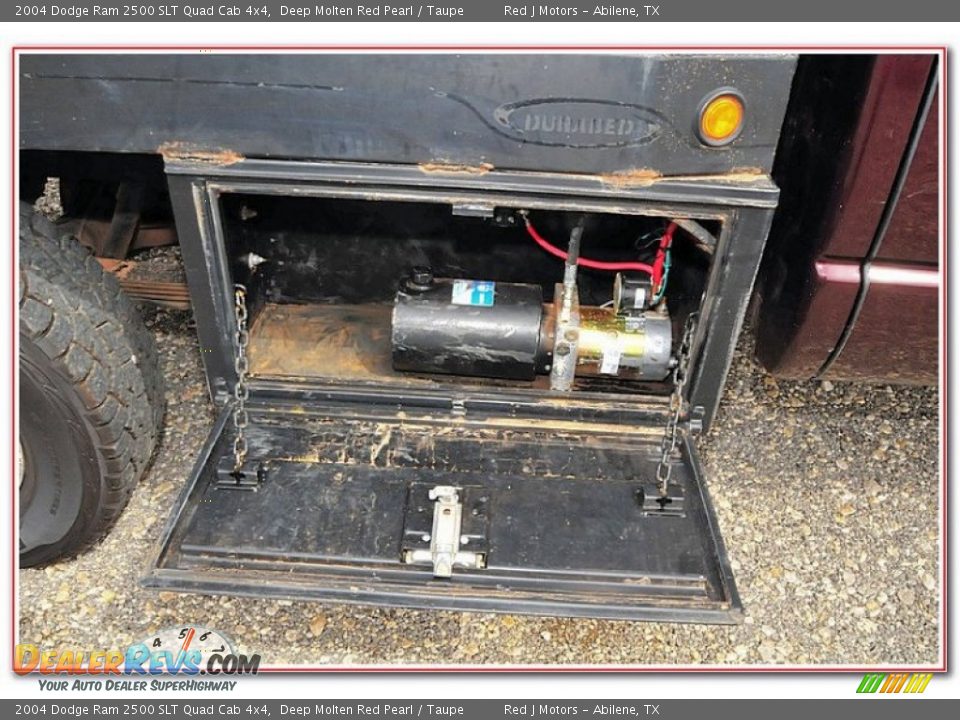 2004 Dodge Ram 2500 SLT Quad Cab 4x4 Deep Molten Red Pearl / Taupe Photo #15