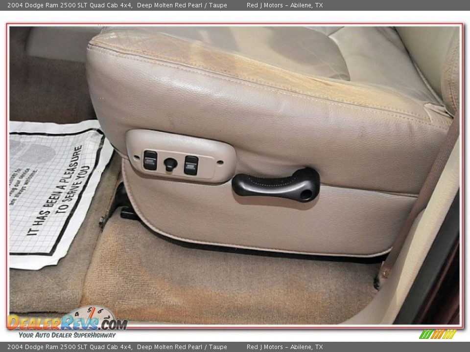 2004 Dodge Ram 2500 SLT Quad Cab 4x4 Deep Molten Red Pearl / Taupe Photo #19