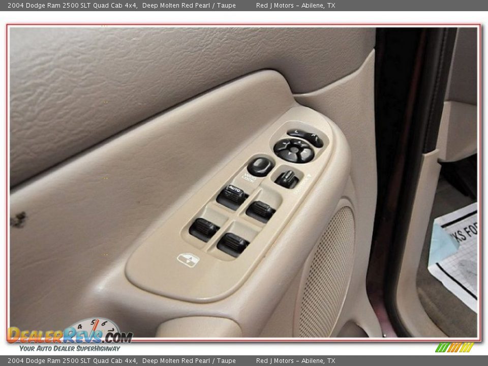 2004 Dodge Ram 2500 SLT Quad Cab 4x4 Deep Molten Red Pearl / Taupe Photo #20