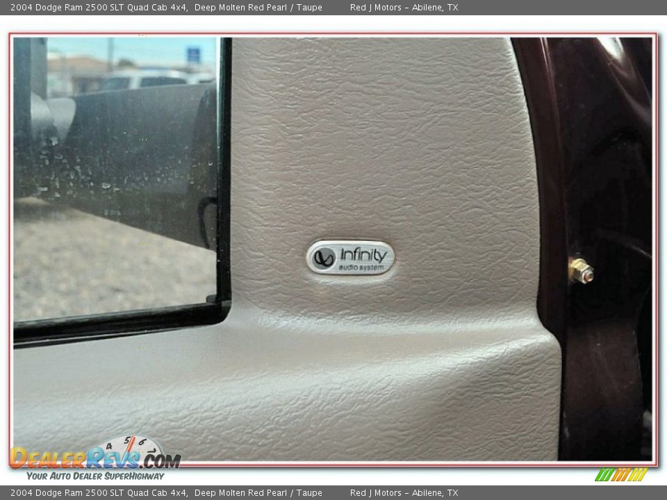 2004 Dodge Ram 2500 SLT Quad Cab 4x4 Deep Molten Red Pearl / Taupe Photo #21