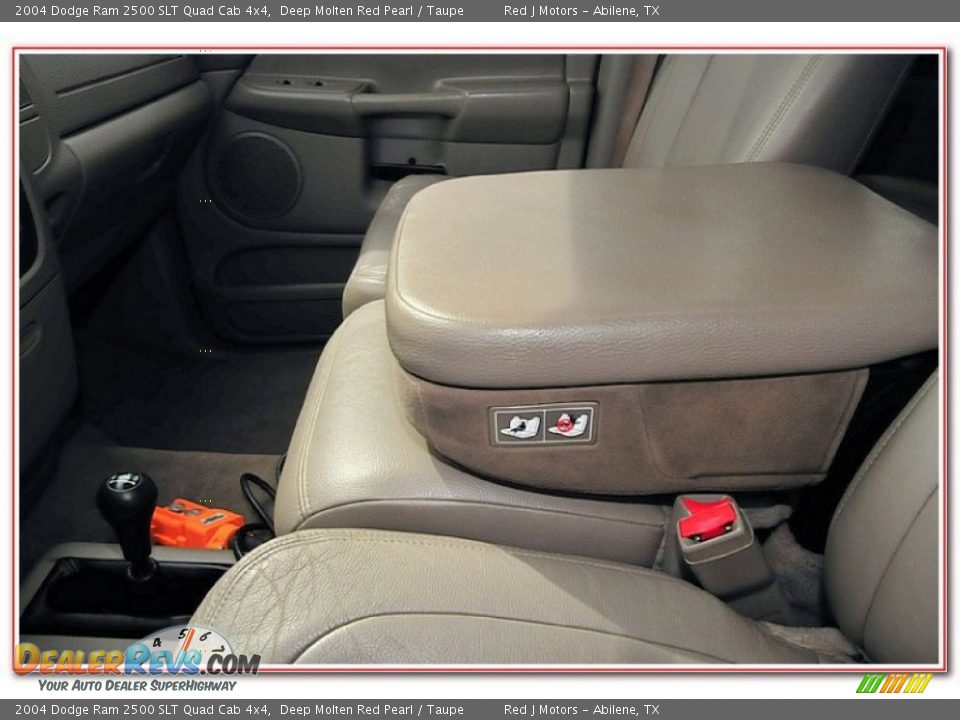 2004 Dodge Ram 2500 SLT Quad Cab 4x4 Deep Molten Red Pearl / Taupe Photo #24