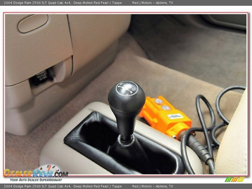 2004 Dodge Ram 2500 SLT Quad Cab 4x4 Deep Molten Red Pearl / Taupe Photo #25