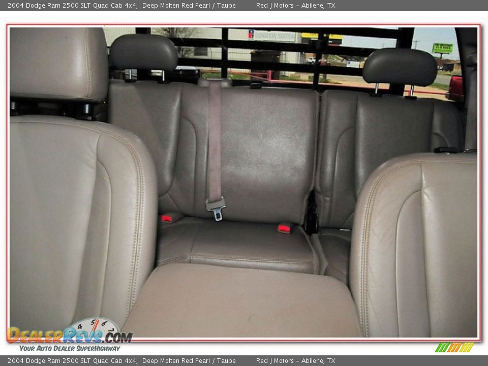 2004 Dodge Ram 2500 SLT Quad Cab 4x4 Deep Molten Red Pearl / Taupe Photo #28