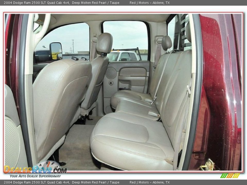 2004 Dodge Ram 2500 SLT Quad Cab 4x4 Deep Molten Red Pearl / Taupe Photo #29