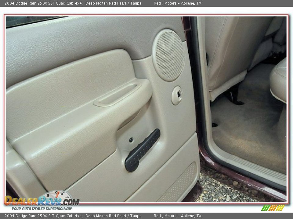 2004 Dodge Ram 2500 SLT Quad Cab 4x4 Deep Molten Red Pearl / Taupe Photo #30