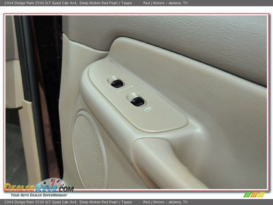 2004 Dodge Ram 2500 SLT Quad Cab 4x4 Deep Molten Red Pearl / Taupe Photo #34