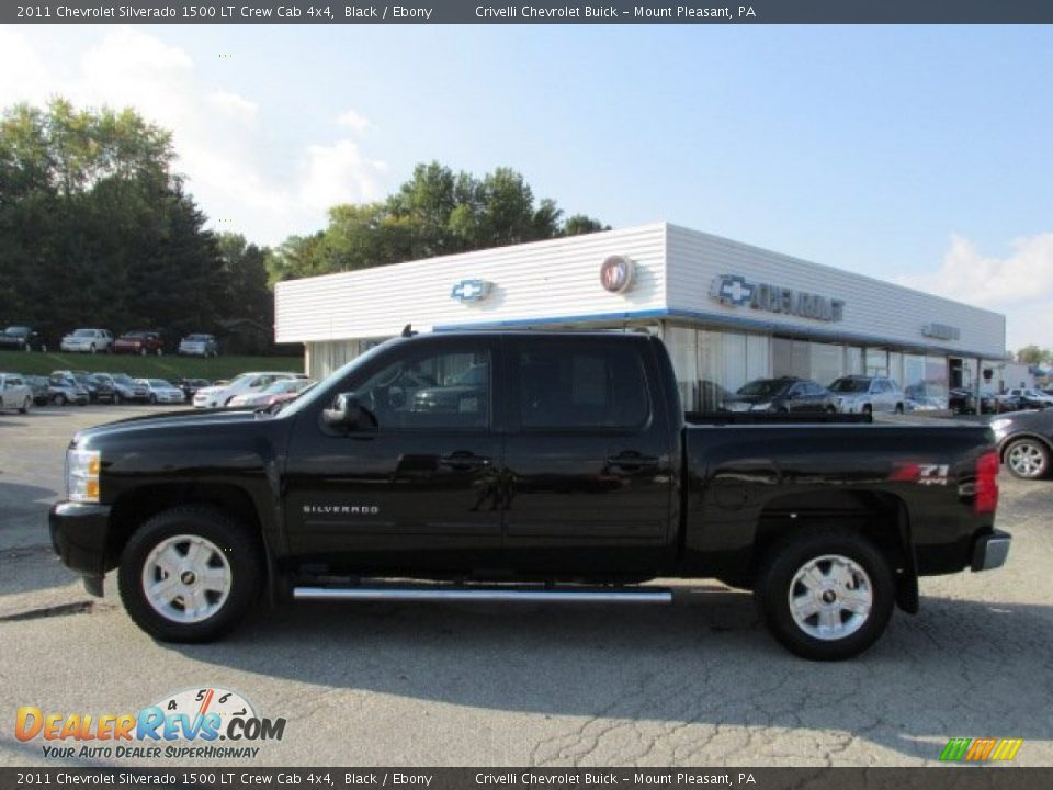 2011 Chevrolet Silverado 1500 LT Crew Cab 4x4 Black / Ebony Photo #2