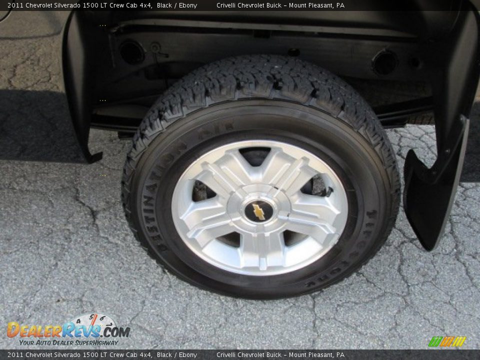 2011 Chevrolet Silverado 1500 LT Crew Cab 4x4 Black / Ebony Photo #4