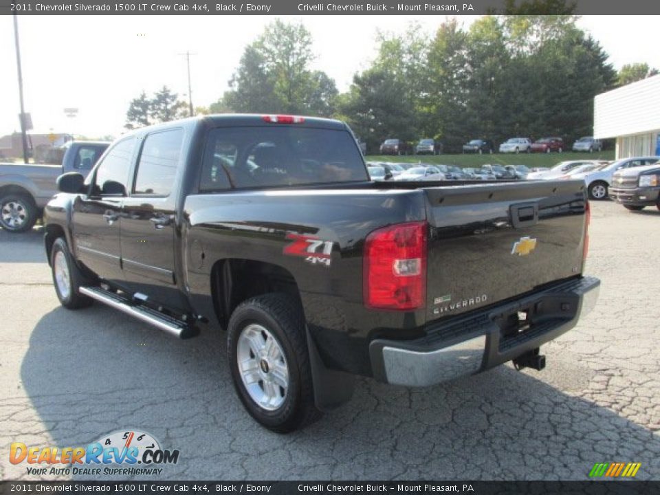 2011 Chevrolet Silverado 1500 LT Crew Cab 4x4 Black / Ebony Photo #6