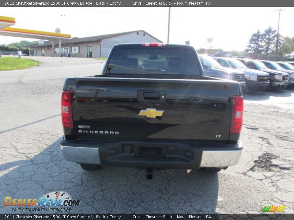 2011 Chevrolet Silverado 1500 LT Crew Cab 4x4 Black / Ebony Photo #7