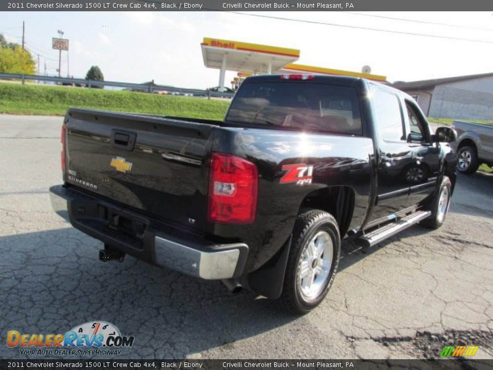 2011 Chevrolet Silverado 1500 LT Crew Cab 4x4 Black / Ebony Photo #9