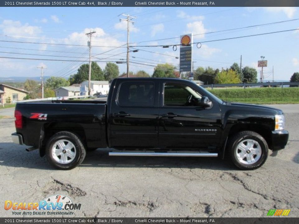 2011 Chevrolet Silverado 1500 LT Crew Cab 4x4 Black / Ebony Photo #10