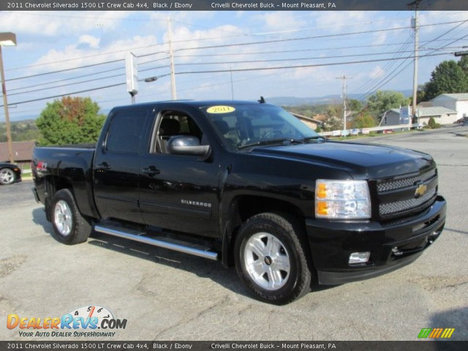 2011 Chevrolet Silverado 1500 LT Crew Cab 4x4 Black / Ebony Photo #11